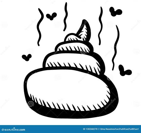 Smelly Poop Doodle Stock Illustration Illustration Of Smelly 130268270