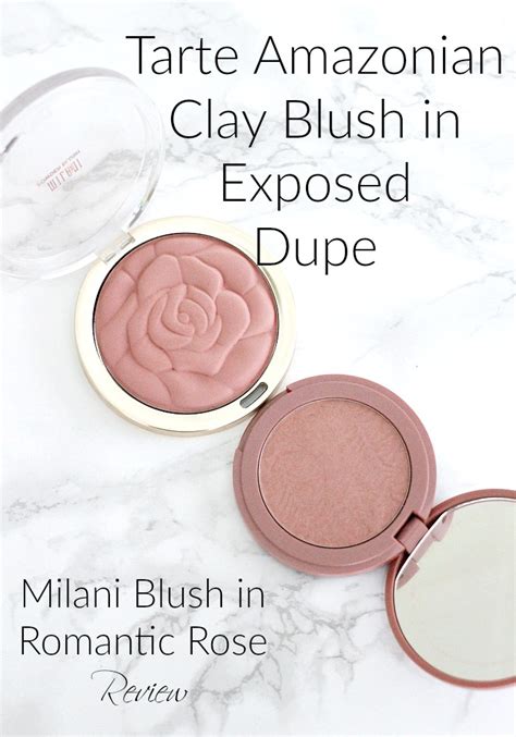 Tarte Amazonian Clay Blush In Exposed Dupe Milani Blush In Romantic Rose Review Everyday Starlet