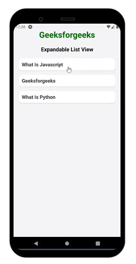 Create An Expandable ListView In React Native GeeksforGeeks