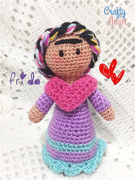 Frida Kahlo Amigurumi Doll Crochet Handmade Doll Mini Frida Frida