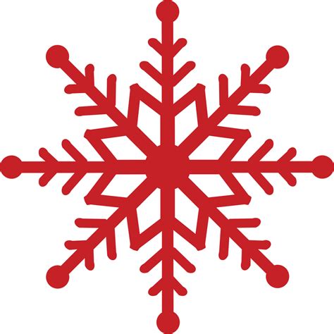Red Snowflake Png