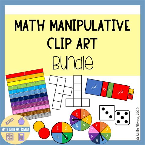 Math Manipulative Clip Art Bundle Math Manipulatives Art Bundle