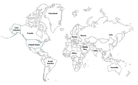 Free Printable World Map For Kids ~ Afp Cv