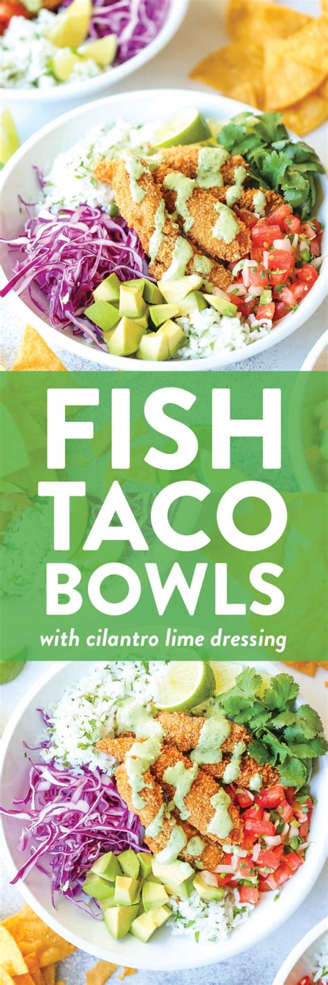 Fish Taco Bowls Recipe Damn Delicious