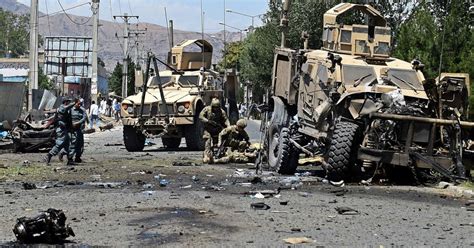In Afghanistan Suicide Blast And Angry Crowd Target American Soldiers The New York Times