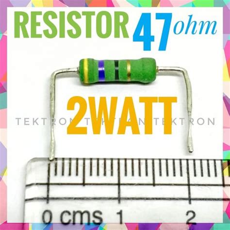Jual Resistor 2watt 47ohm Tahanan 2w 47 Di Lapak Tektron Bukalapak