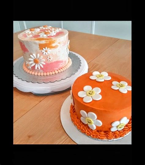 One Groovy Babe Cake And Smash Cake 1st Birthday Cake Topper