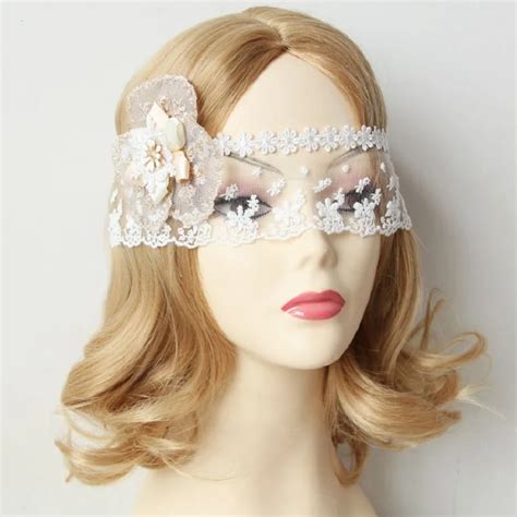 Premium White Sexy Lace Mask Mesh Face Maskcosply Beauty Mask Fashion