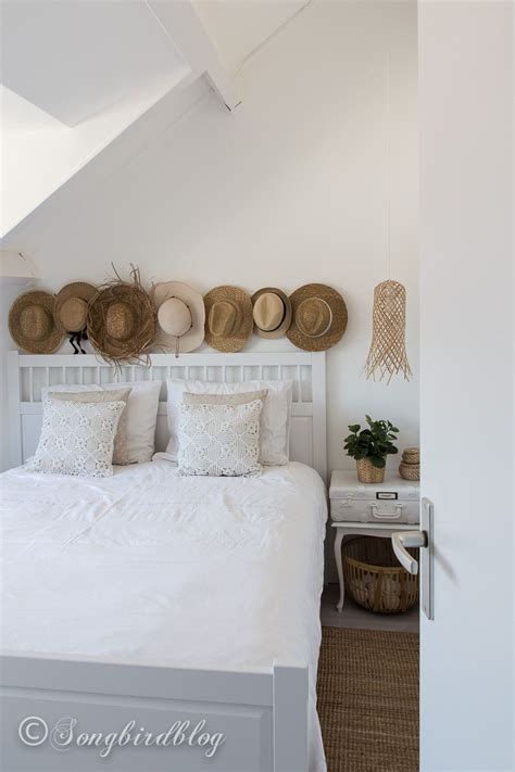 Bright colors and whites, chunky rope and jute accents. White Boho Bedroom with a Beachy Vibe - Songbird | Boho ...
