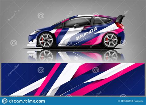 sport car racing wrap design vector design vector stock vector illustration