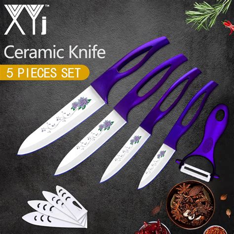 Xyj Kitchen Ceramic Knife 3 4 5 6 Zirconia Japanese Knife Veins