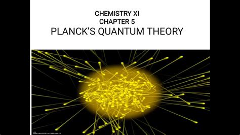 Max Plancks Theory 1st Year Chemistry Youtube