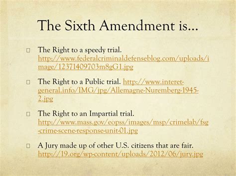 Ppt The Sixth Amendment Powerpoint Presentation Free Download Id