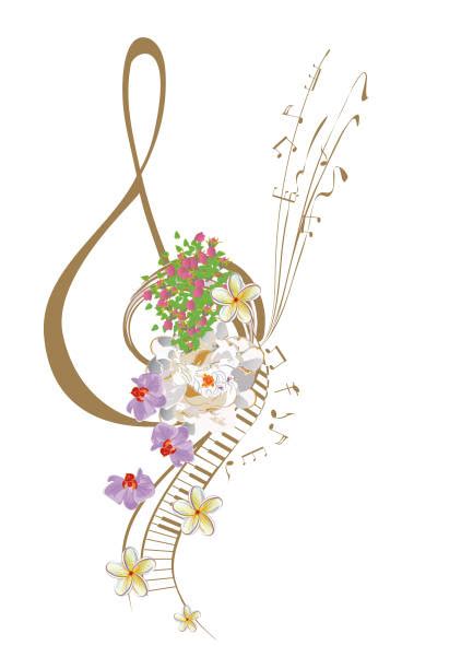 Silhouette Of A Music Musical Note Notes Border Borders Illustrations