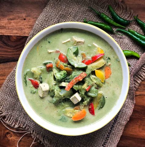 Vegetarian Thai Green Curry Recipe By Archanas Kitchen