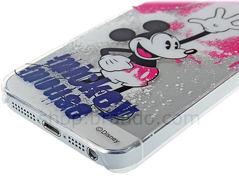 Iphone 5 5s Disney Mickey Mouse Splash Ink Transparent Case