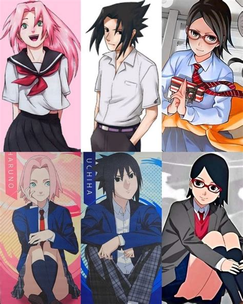 Sasusaku Sarada E Boruto Naruto Shippuden Anime Sasuke Uchiha Anime