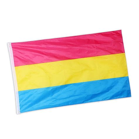 2 Pack Pansexual Pride Flags Lgbtq Accessory 5 X 3 Feet Striped Pink