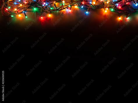 Christmas Background With Lights And Free Text Space Christmas Lights