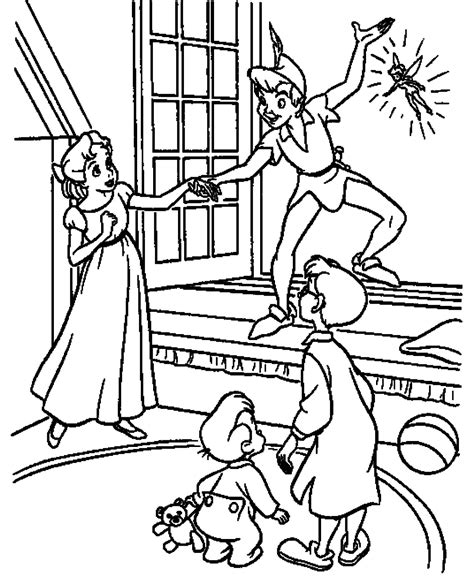 Print And Download Fun Peter Pan Coloring Pages Downloaded For Free