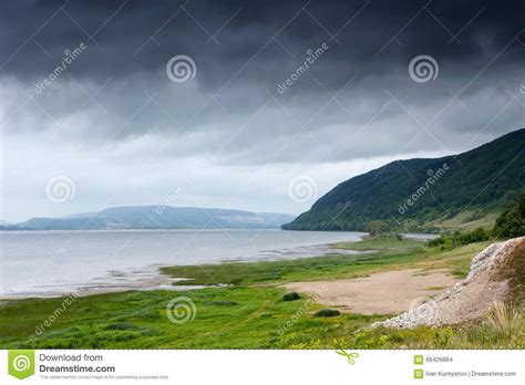 Green Forest Mountains Near River Beautiful Nature