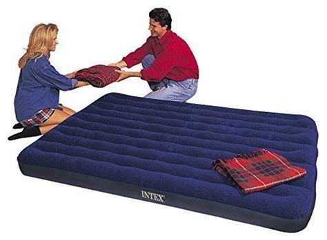 Intex deluxe pillow rest raised blow up air bed mattress w/ built in pump, queen. Intex Queen Airbed Inflatable Mattress Air Beds Blow Up ...