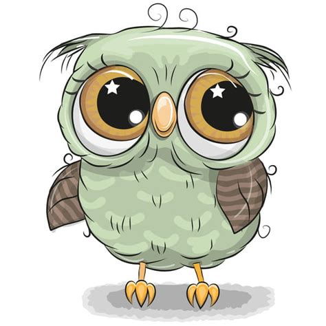 Cute Cartoon Owl Vectors Design Eps Uidownload