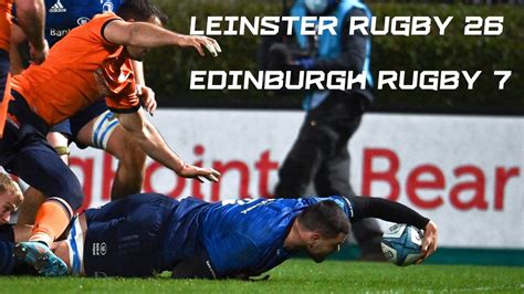 Extended Match Highlights Leinster Rugby 26 Edinburgh 7 United Rugby Championship 🎥 Look