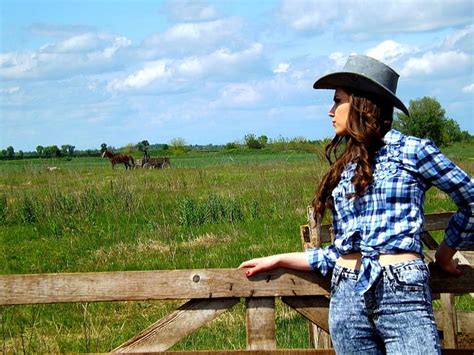 1920x1080px 1080p Free Download Cowgirl Watching Female Models Hats Ranch Fun