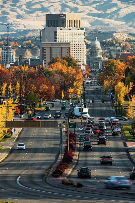 Crisp Autumn Morning In Boise Idaho Usa Photograph By Vishwanath Bhat