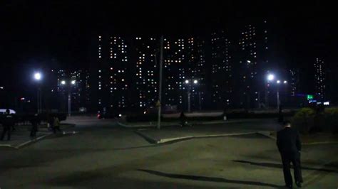 Pyongyang At Night On April 15 2012 Youtube