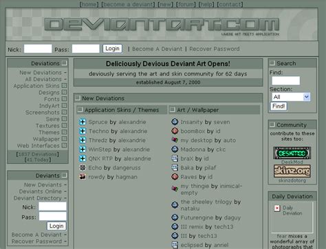 Deviantart In 2000 62 Days Old Deviantart By Ryky On Deviantart