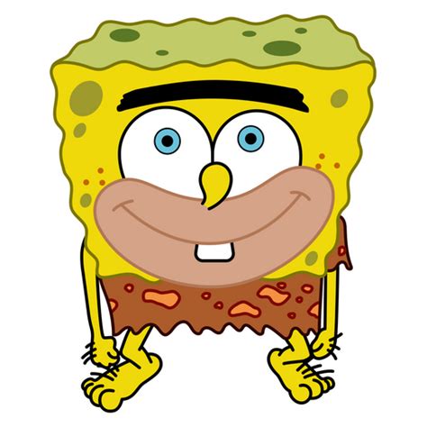 Spongegar Smiling Sticker Spongebob Spongebob Squarepants Funny All