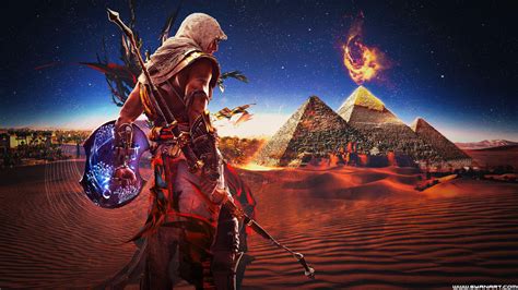 Cool Anime Assassin S Creed Origins Wallpapers Assassin 4k Pyramid