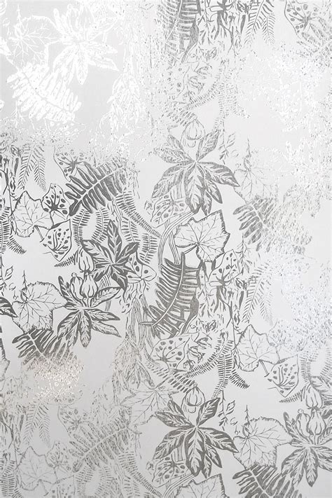 45 Silver And White Wallpaper Design