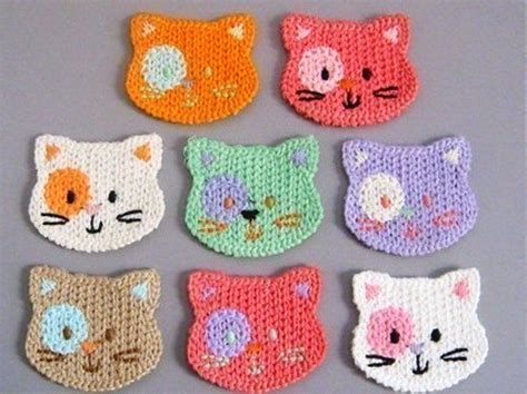 Gatinhos Crochet Gatos De Crochê Aplicações De Croche E Modelos De