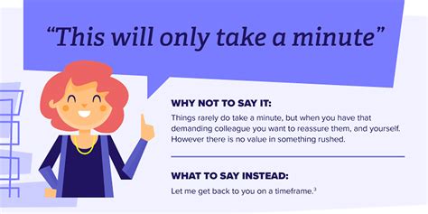 Infographic 12 Phrases You Should Never Say At Work