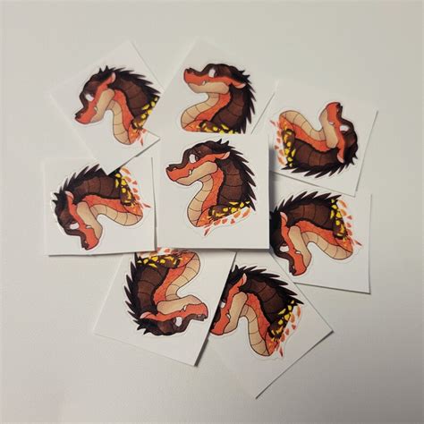 Clay The Mudwing Dragon Wings Of Fire Wof Sticker Etsy