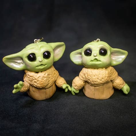 Baby Yoda The Child Made To Order Polymer Clay Sculpture Etsy