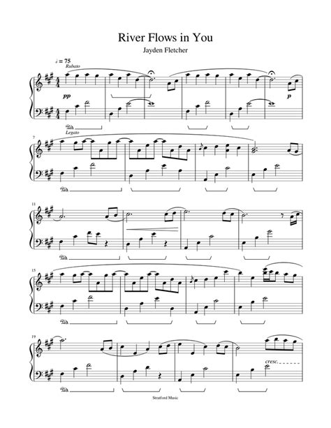 Spread around the world and music. River flows in you yiruma Sheet music for Piano | Download free in PDF or MIDI | Musescore.com