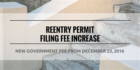 However dos does charge a fee if. reentry-permit-filing-fee-increase - U.S. Green Card Reentry Permits