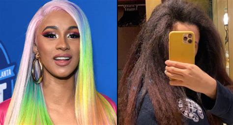 Cardi B Shows Off Her Natural Hair After Growing It Out Popbuzz