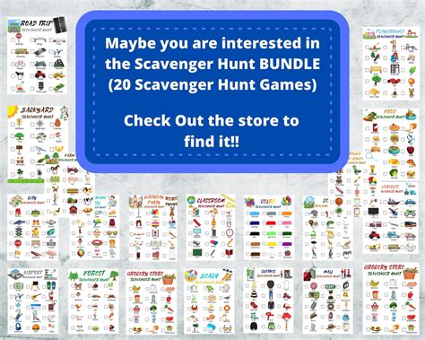Playground Scavenger Hunt Printable Outdoor Scavenger Hunt Scavenger