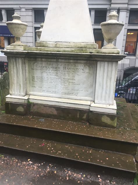 Maybe you would like to learn more about one of these? Alexander Hamilton's grave in Trinity Church Cemetery/ New ...