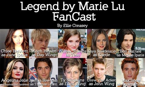 One night, i was watching an old time detective movie when the idea of day vs. Legend Trilogy by Marie Lu Fancast - EllieReads