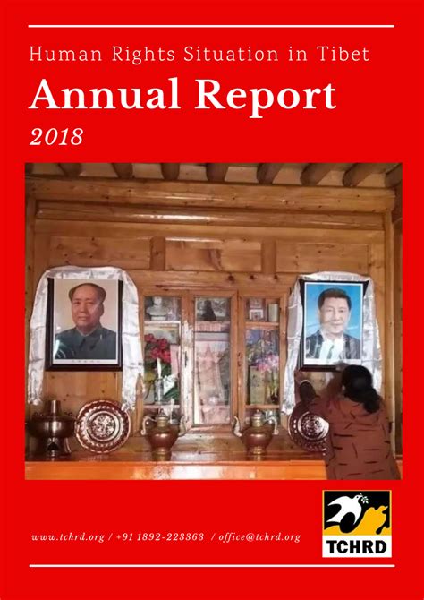 2018 Annual Report On Human Rights Situation In Tibet Tibetan Centre