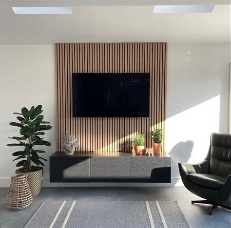 Acupanel® Contemporary Oak Acoustic Wood Wall Panels Feature Wall
