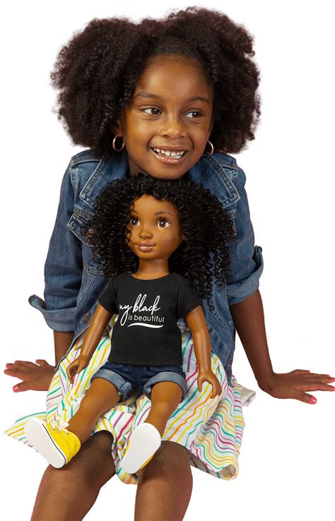African American Doll With Natural Hair Handcrafted Black Doll