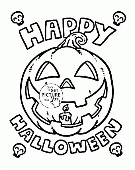 Happy Halloween Pumpkin Coloring Pages For Kids Halloween Printables