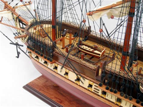 Uss Constitution Tall Ship Full Assembled 35 Wooden Model Ship